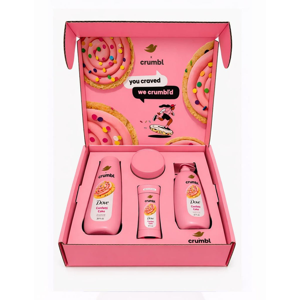 Set Edicion Limitada Dove x Crumbl Confetti