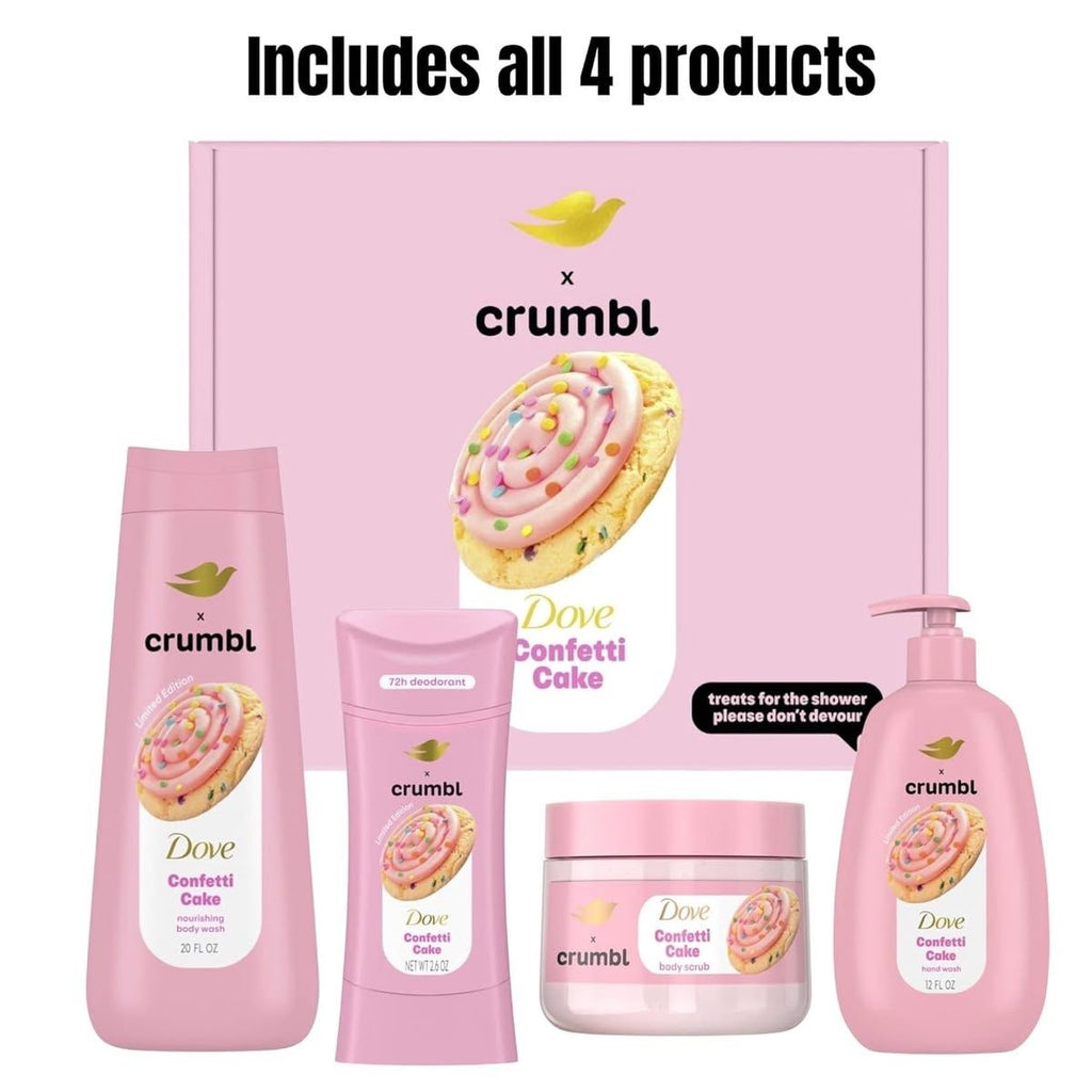 Set Edicion Limitada Dove x Crumbl Confetti